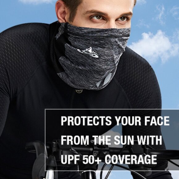 Other - Black Gray Cinchable Gaiter